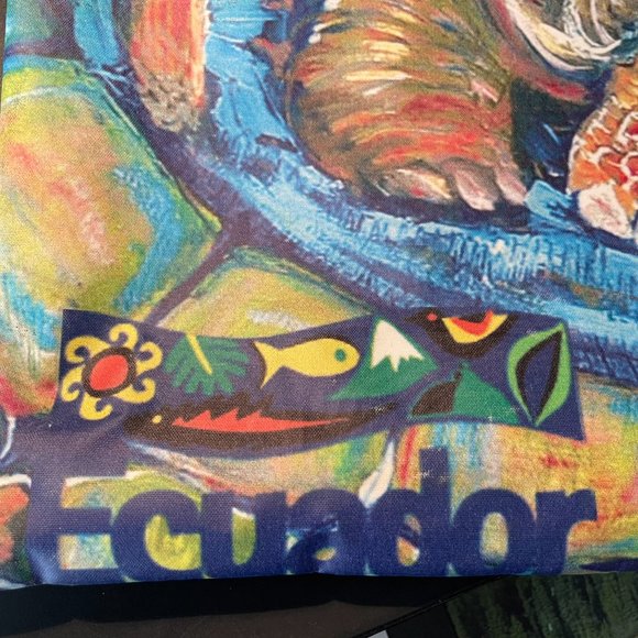 Heavy Duty Large Tote Bag of Galapagos Tortoise NEW - Picture 6 of 9